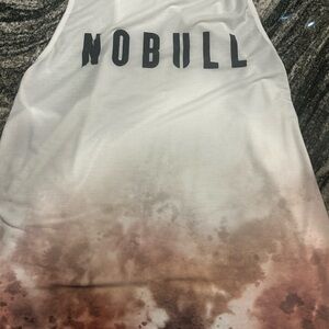 NOBULL High neck White and Brown Tank Top